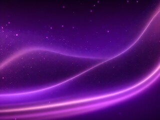 Fototapeta na wymiar Abstract purple background with glowing lines and stars. Vector illustration for your design