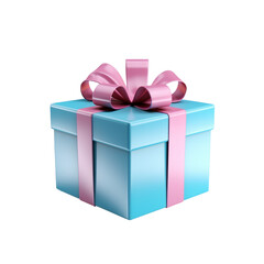 Obraz premium Gift box isolated on transparent background. AI generated.