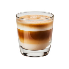 Cortado coffee isolated on transparent background. AI generated.