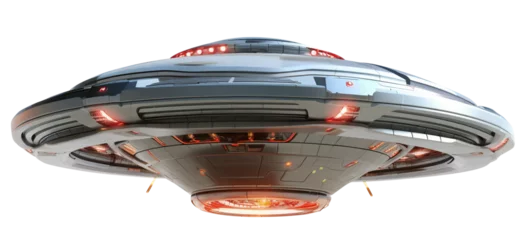 Foto auf Acrylglas UFO png Unidentified flying object png alien spaceship png ufo flying png UFO transparent background © HugePNG