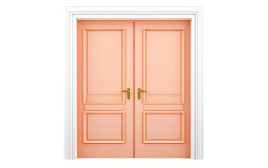 Nostalgic Elegance Classic Doorway Radiance on a White or Clear Surface PNG Transparent Background