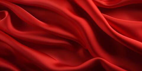 Obraz premium Close-up of red texture fabric cloth textile background