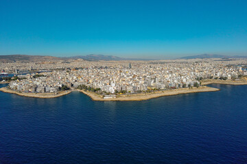 Piraeus. Port city in Attica, Greece. Aerial view.