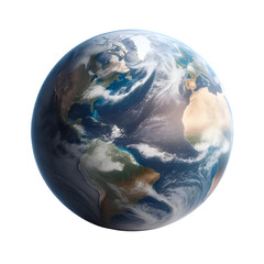 Earth globe in space.