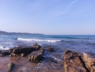 rocks in the sea