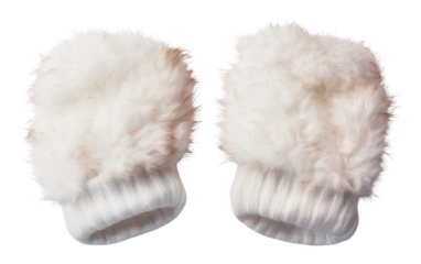 Snug Snow Mitts Icy Day Snugglers on a White or Clear Surface PNG Transparent Background