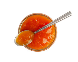 Orange Jam, Apricot Marmalade, Fruit Jelly Fruity Confiture, Yellow Red Syrup, Mango Sauce