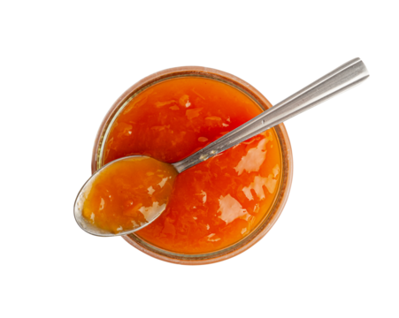 Orange Jam, Apricot Marmalade, Fruit Jelly Fruity Confiture, Yellow Red Syrup, Mango Sauce