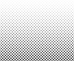 Pattern based on traditional Islamic ornament. Disappearing effect. Long fade out . Black and white. 