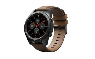 A Realistic Glimpse of the Smartwatch on a Clear Surface or PNG Transparent Background.
