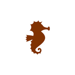 Sea horse icon isolated on transparent background