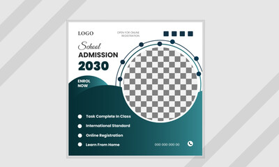 Back to school & Admission promotion, promotional social Media & Banner Design.