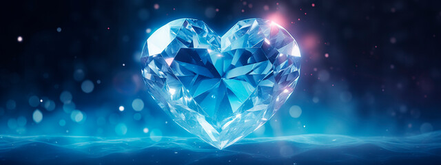 heart shaped gemstone. Generative AI,