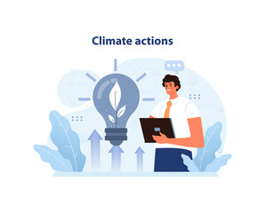 SDG or sustainable development goal. Global actions for better future. Environment protection responsibility. Climate and nature preservation. Global eco-friendly movement. Flat vector illustration