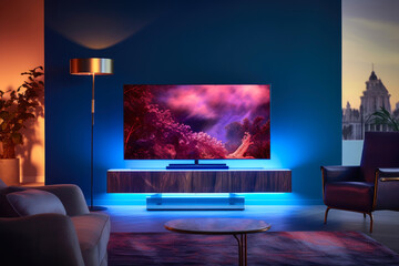 Modern Entertainment Setup with OLED TV