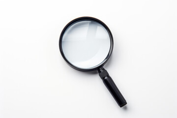 Monochrome Magnifying Glass Close-Up