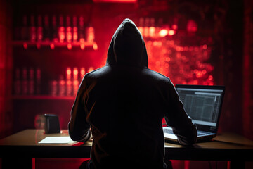 Network Assault: Hacker's Maneuvers - obrazy, fototapety, plakaty