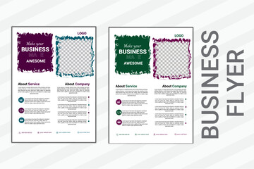 Creative Corporate & Business Flyer Brochure Template Design, abstract business flyer, vector template design. Brochure design, cover, annual report, poster, flyer 