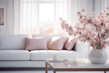 Chic Living Room Decor Featuring Stylish Sofa
