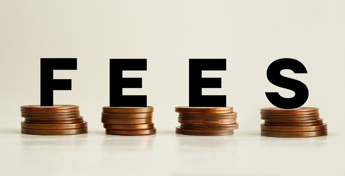 Fees charged are shown using the text and photo of coins. No hidden fees