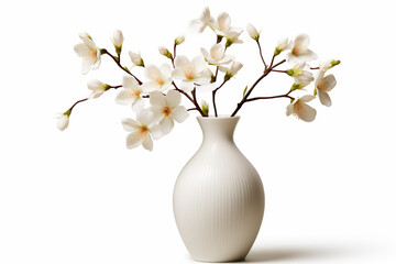 white flower in vase