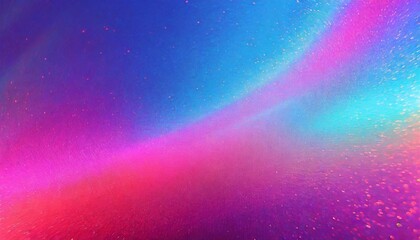 color gradient background grain texture holographic uv led illumination neon light blue magenta pink glitter on bright shimmering fluorescent abstract overlay - obrazy, fototapety, plakaty