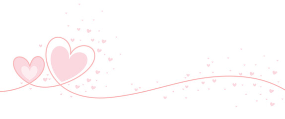 heart line art style vector illustration. Valentine element design