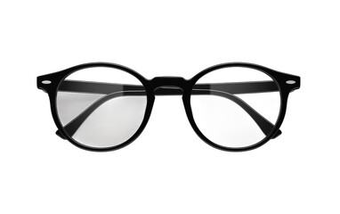Fototapeta premium Exploring the Realistic Image of Radiant Focus Spectacles on a Clear Surface or PNG Transparent Background.