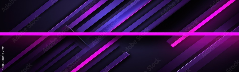 Poster a purple and black striped background with a pink stripe on the bottom of the image and a pink strip