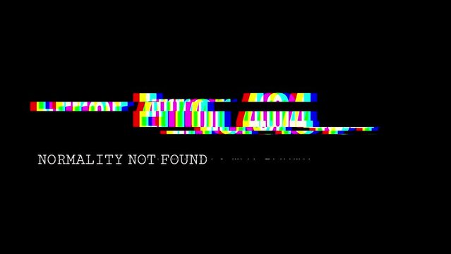 Error 404 Text Glitch effect anmation