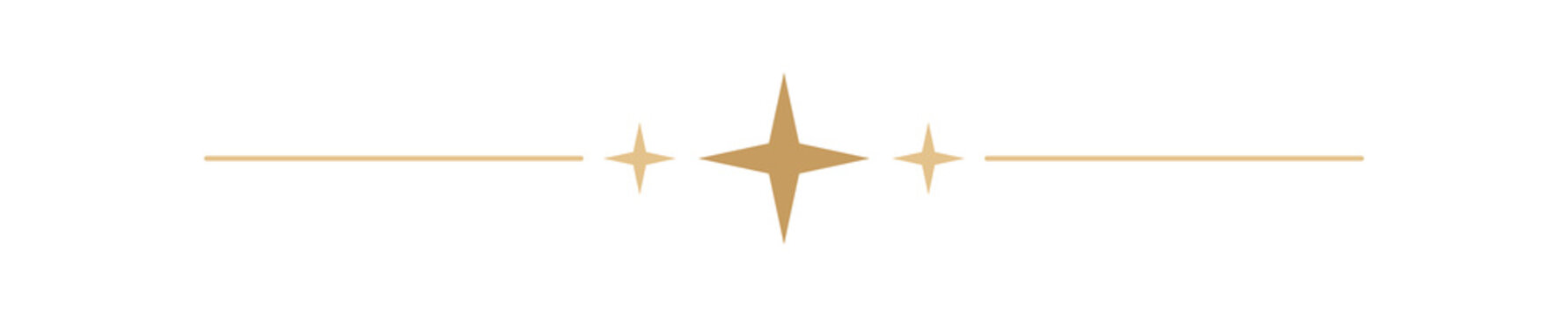 Divider with Star Christmas frame. holiday border horizontal line shape icon for decorative vintage doodle element, greeting card, invitation. design vector illustration