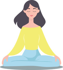 Yoga pose illustration
