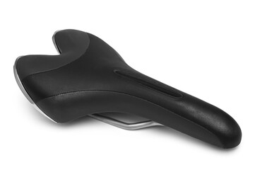 Leather bicycle saddle