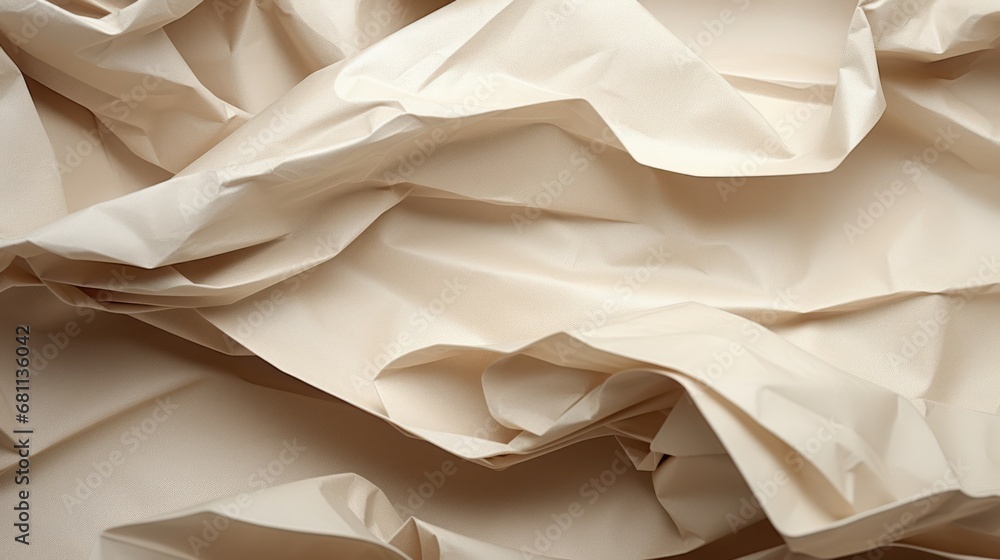 Poster a close up of a sheet of paper that looks like it has a lot of folds on top of it.