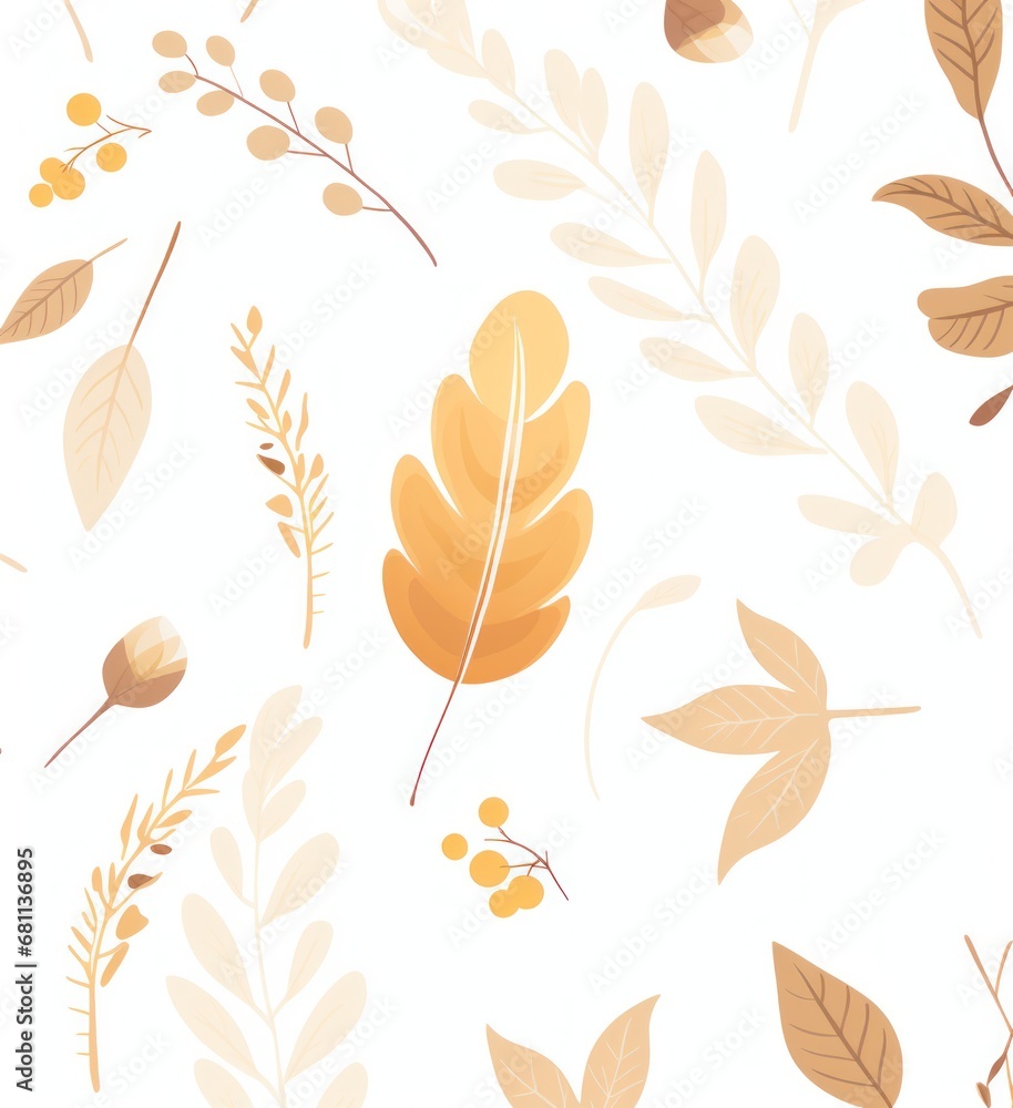 Aufkleber a white background with a pattern of leaves and berries on the bottom of the image is a white backgr