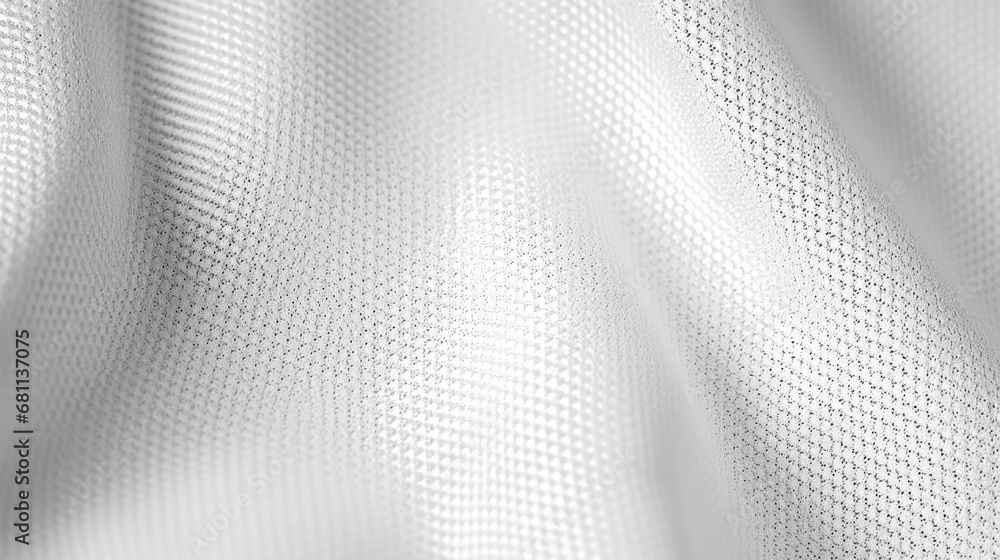 Poster a close up view of a white fabric textured with a small diamond pattern in the center of the image.