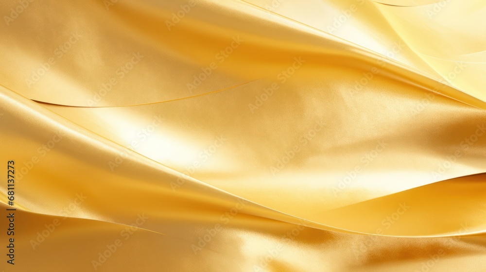 Poster a close up of a gold cloth with a wavy design on the bottom of the image and the bottom of the image