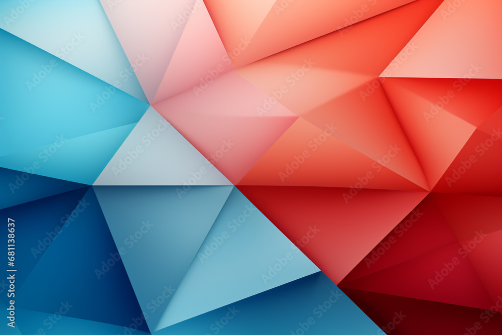 Poster abstract background with triangles
