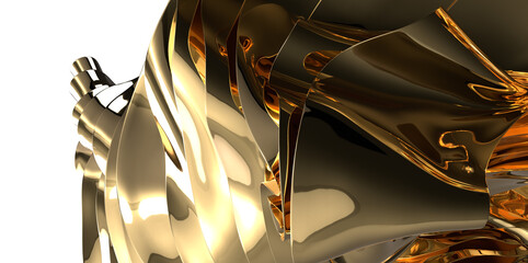 gold lines luxury and technology background
