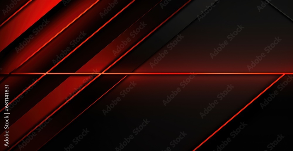 Poster a black and red wallpaper with a red line in the middle of the wall and a red line in the middle of 
