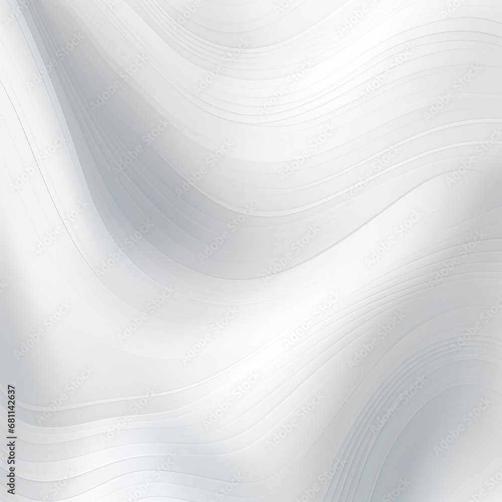 Poster a white background with a wavy design in the center of the image is a blurry image of a wave.
