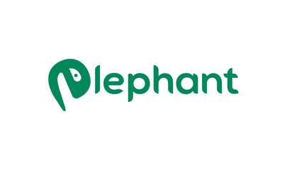 Elephant logo design template