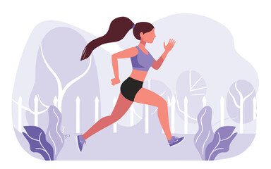 business woman running