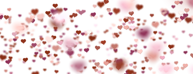 realistic isolated heart confetti on the transparent background for decoration and covering. Concept of Happy Valentine's Day, wedding and anniversary