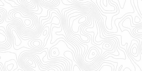 Abstract lines topography map background. Contour maps. Vector illustration, Topo contour map on white background, Topographic contour lines.