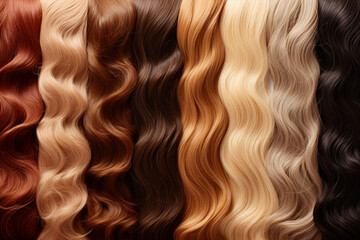 Fototapeta premium long brown hair