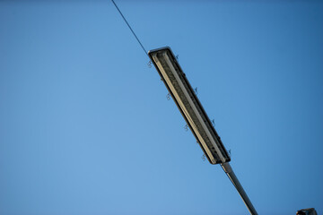 Obraz premium lamp on blue sky background .