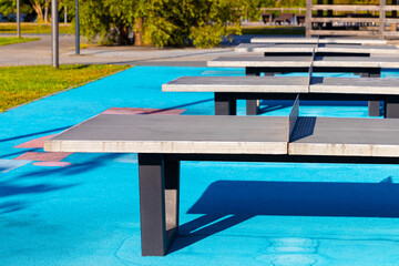 table for playing table tennis in the park