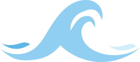 Fototapeta na wymiar Wave logo icon