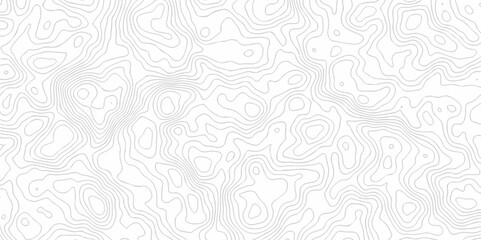 Seamless pattern wave lines Topographic map. Geographic mountain relief. Abstract lines background. Contour maps. Vector illustration, Topo contour map on white background, Topographic contour lines.